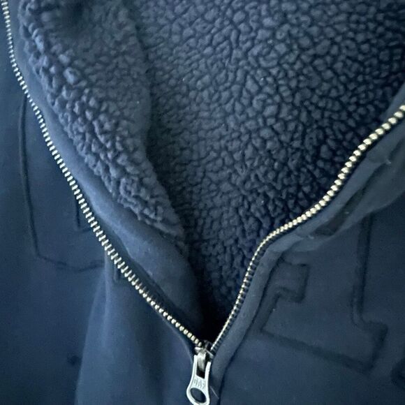 GAP Factory Men’s Sherpa-Lined Logo Hoodie - Picture 6 of 7